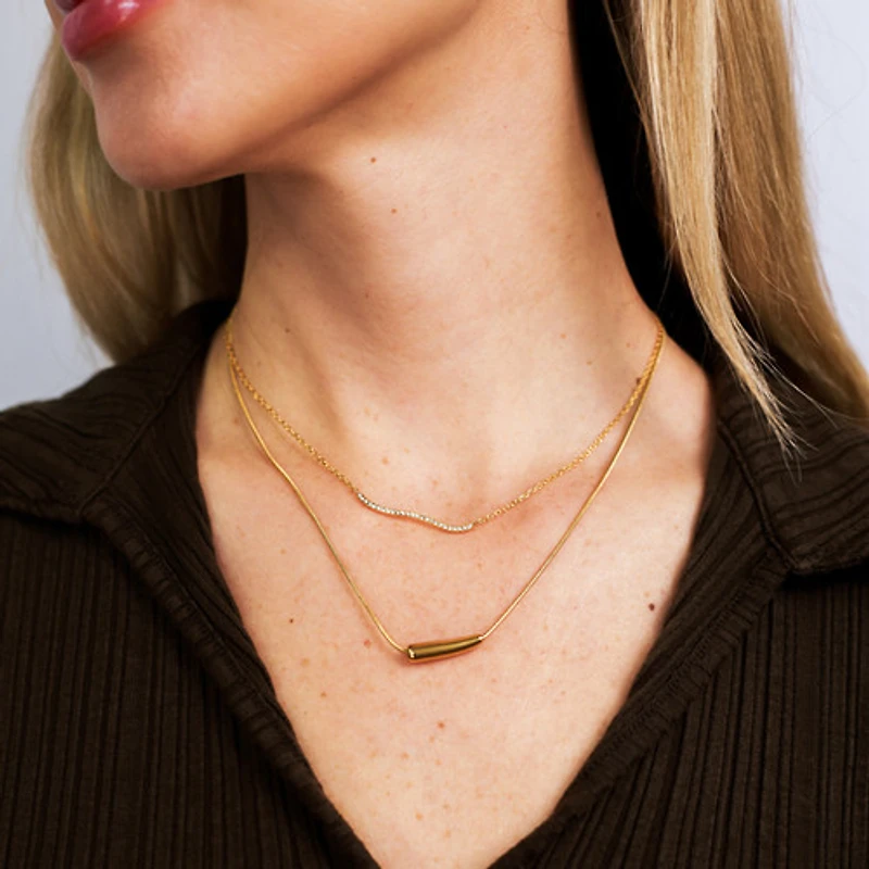 Gold Bean Necklace