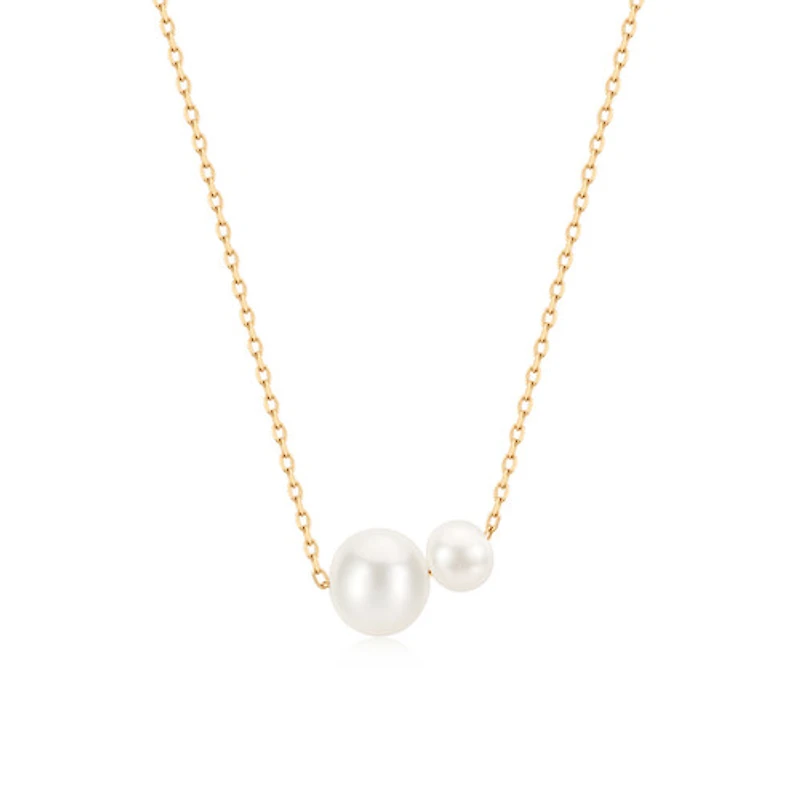 Double Pearl Necklace