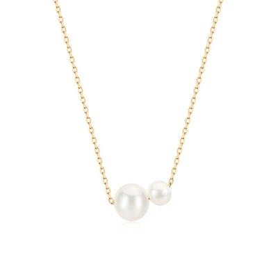 Double Pearl Necklace
