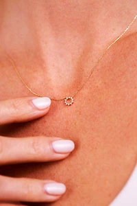 Sun Diamond Necklace