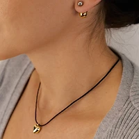 Raven Heart Rope Necklace