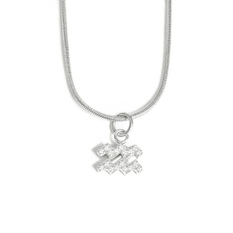 Steel Zodiac Symbol Necklace