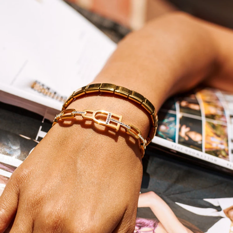 Gold Watch Band Bracelet
