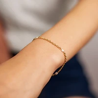 Thin Pearl Chain Bracelet