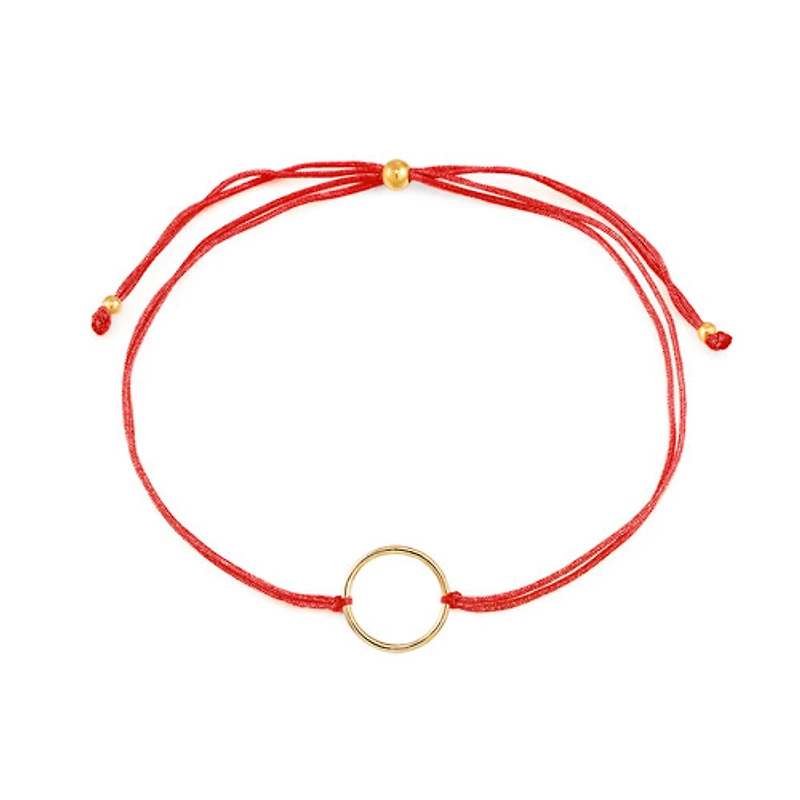 Circle Adjustable String Bracelet