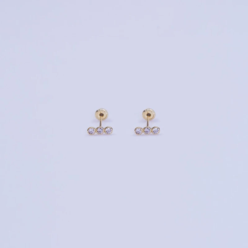 Line Gem Studs