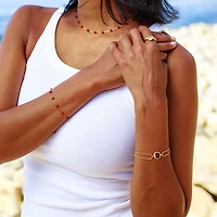 Gold Dual Layer Coin Bracelet