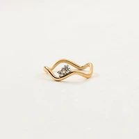 Dual Gem Wave Ring
