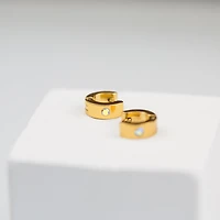 Rainbow Gem Hoops
