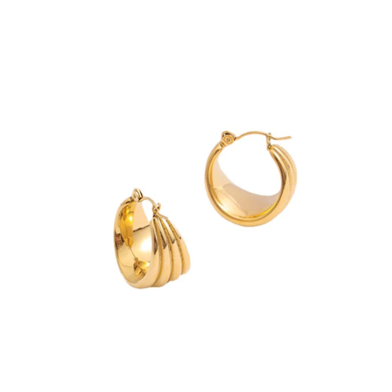 Medium Stacked Hoops