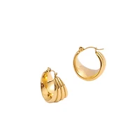 Medium Stacked Hoops