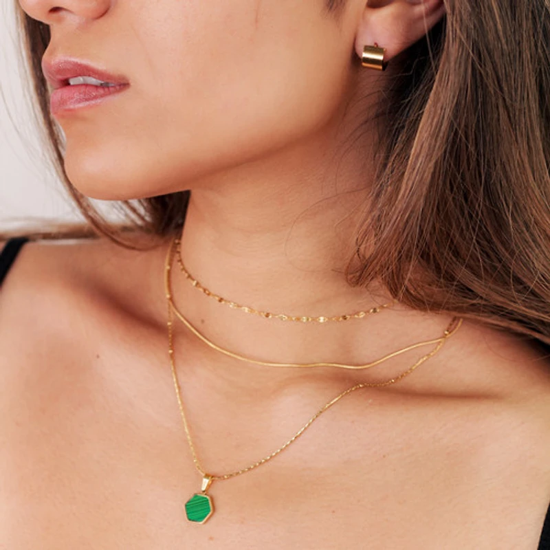 Dual Layered Bling Chain + Rope Necklace