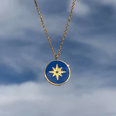 Eight Awn Star Necklace