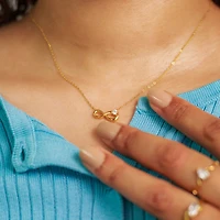 Infinity Single Gem Necklace