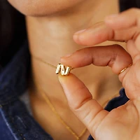 Mom "M" Initial Necklace