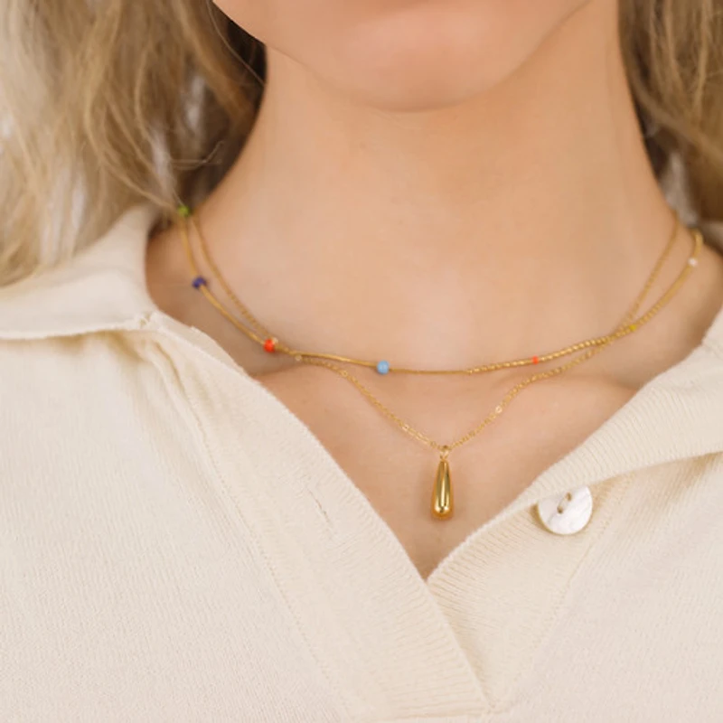 Raindrop Pendant Necklace