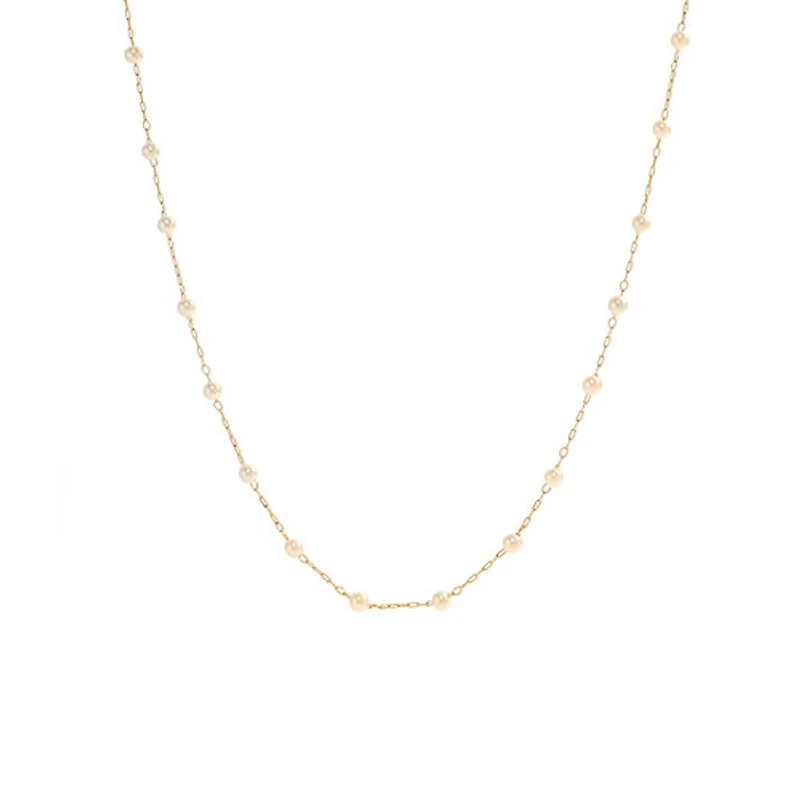 Everyday Pearl Chain Necklace