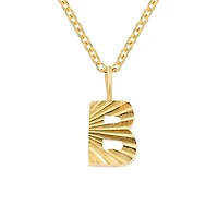 Patterned Initial Necklace (A-N)