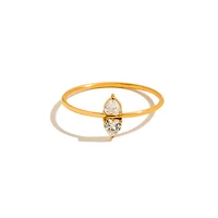 Dual Heart Gem Ring