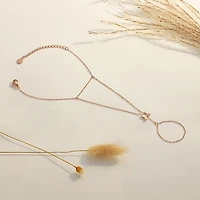 Mini Butterfly Connected Ring Bracelet