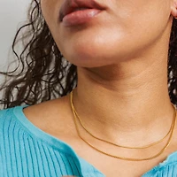 Box & Cuban Dual Necklace