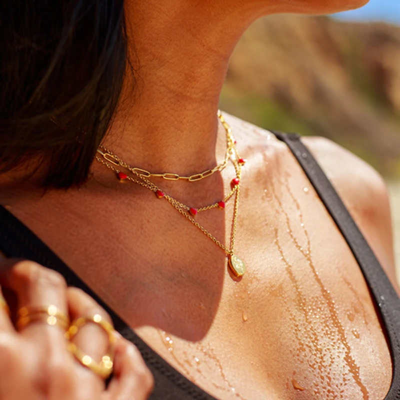 Gold Paperclip Chain Necklace