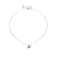 Steel Rose Pearl Necklace
