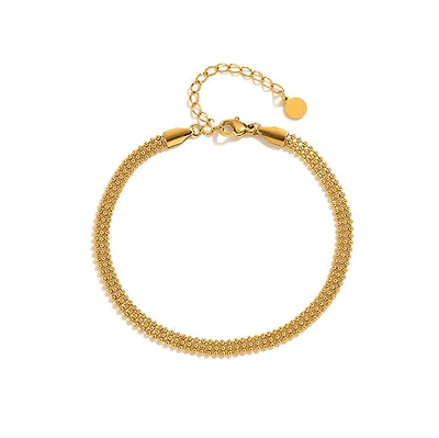Multilayer Beaded Anklet