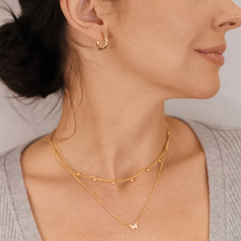 Interlocked Latch Mini Hoops