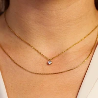 Gold Layered Gem Necklace