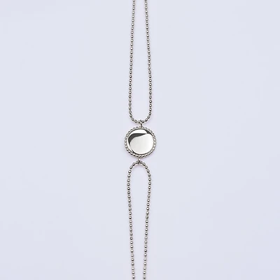 Steel Dual Layer Coin Bracelet
