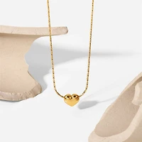 Mini Puffy Heart Necklace
