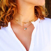 Turquoise Pearl Necklace