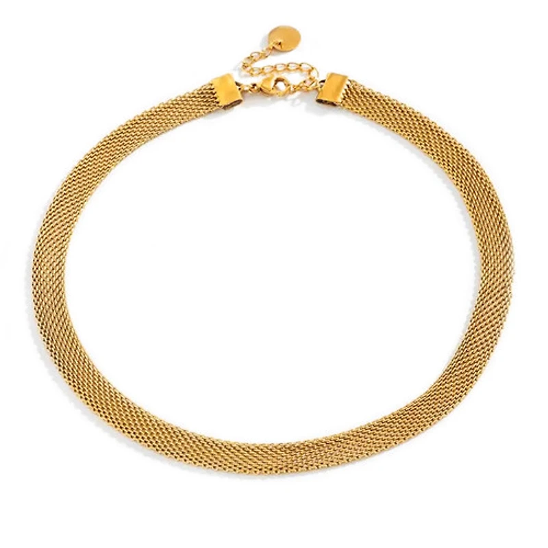 Mesh Flat Choker Necklace