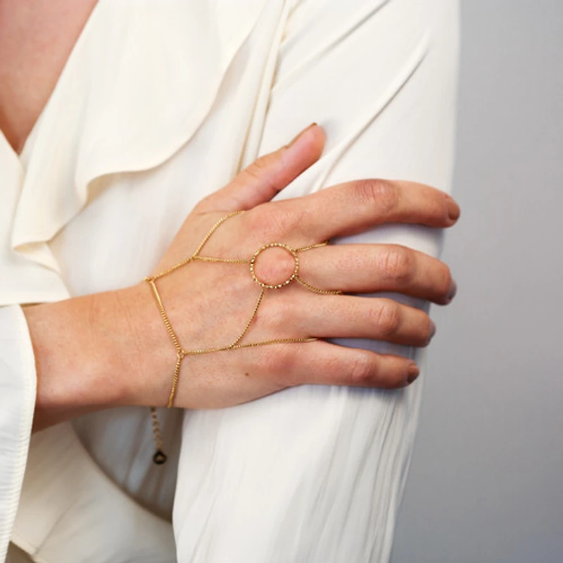 Fun Statement Connected Ring Bracelet