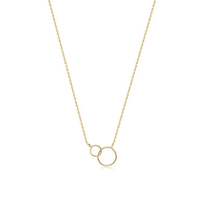 14k Chained Circle Necklace