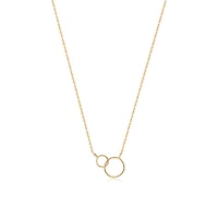 14k Chained Circle Necklace