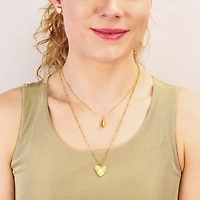 Extra Long Statement Heart Necklace