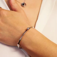 Steel Single Gem Bangle