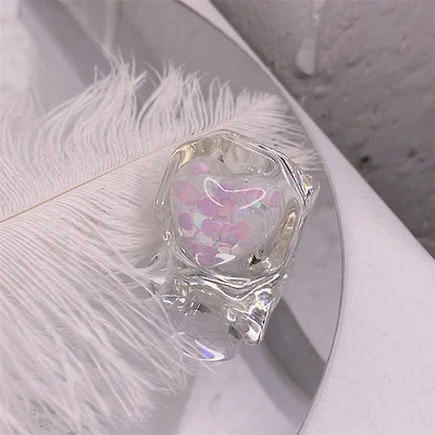 Heart Signet Resin Ring