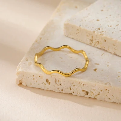 Wavy Stacking Ring