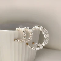 All Pearl Around Hoops