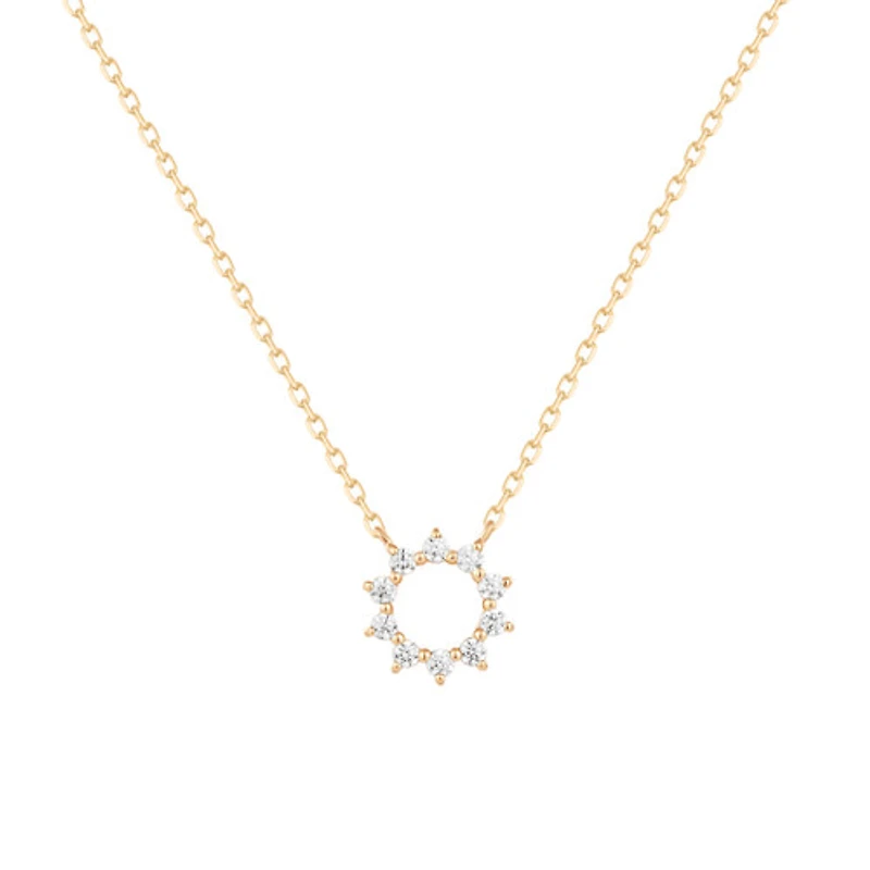 Sun Diamond Necklace