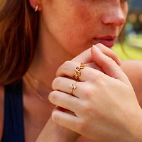 Abstract Circles Ring