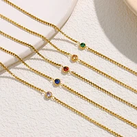 Gold Birthstone Bracelet