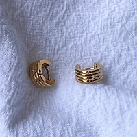 Grooved Pattern Hoops