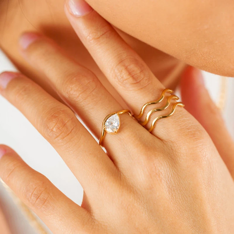 Stacked Wave Ring