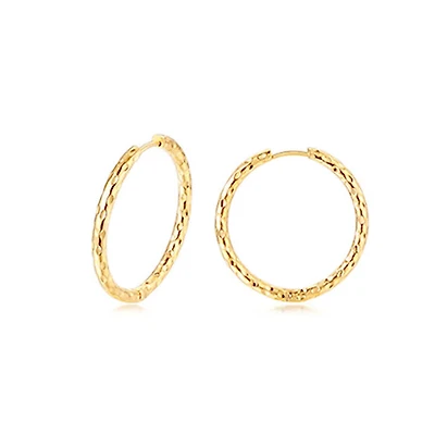 Hammered Classic Hoops