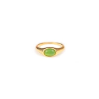 Green Oval Ring