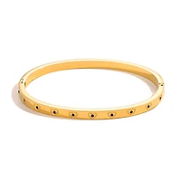 Blue Gem Heart Bangle